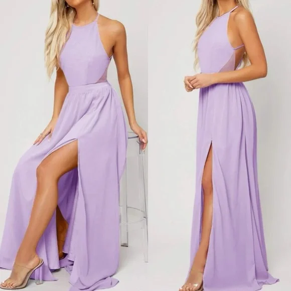 Luxe champagne open back maxi dress - Picture 8 of 16